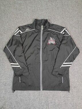 KEWL Chicago Hitmen Hockey Full Zip Jacket Men's Medium Black Team WindbreakerS